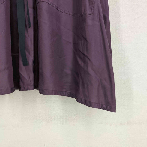 エムエムシックスメゾンマルタンマルジェラ MM6 Maison Martin Margiela 15ss キュプラレーヨン バックトゥフロント ベルテッドリボンワンピース レディース 42