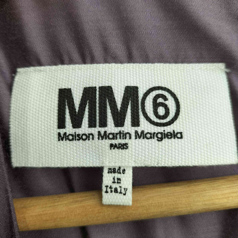 エムエムシックスメゾンマルタンマルジェラ MM6 Maison Martin Margiela 15ss キュプラレーヨン バックトゥフロント ベルテッドリボンワンピース レディース 42