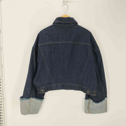 ザラ ZARA ZWコレクションデニムジャケット レディース import:L