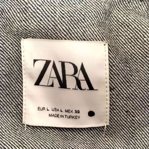 ザラ ZARA ZWコレクションデニムジャケット レディース import:L