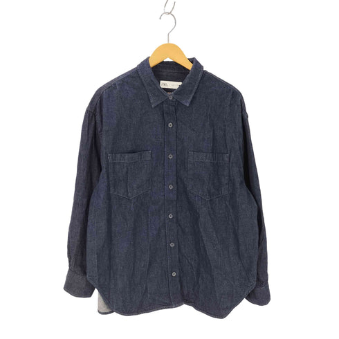 ザラ ZARA zw collection denim shirt デニムシャツ レディース import:XL