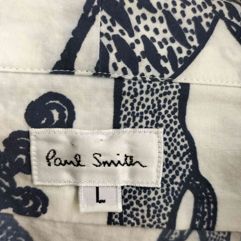 ポールスミス Paul Smith アニマル総柄 ボトルネックシャツ メンズ L