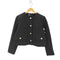 ザラ ZARA CROPPED JACQUARD BLAZER レディース import:L
