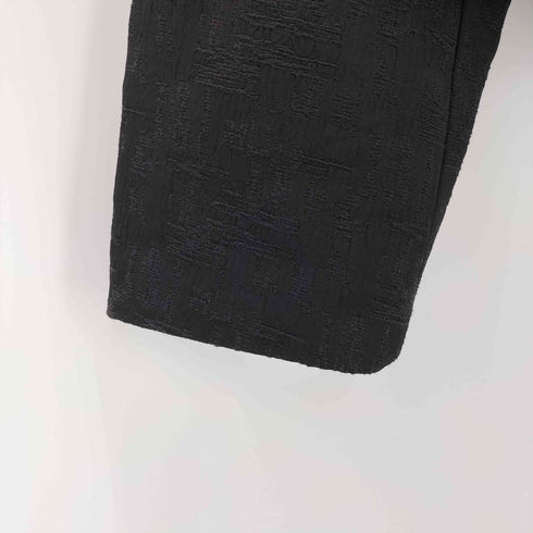 ザラ ZARA CROPPED JACQUARD BLAZER レディース import:L