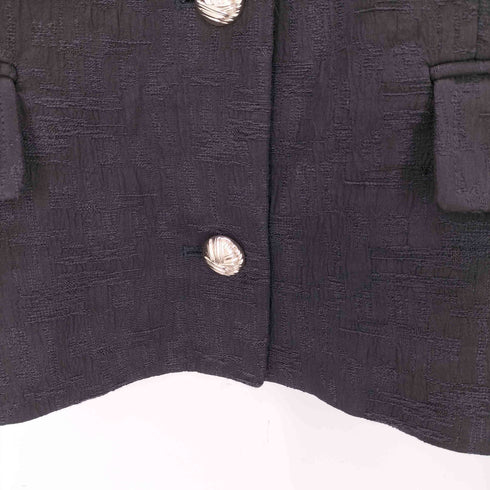 ザラ ZARA CROPPED JACQUARD BLAZER レディース import:L