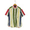 トミーヒルフィガー TOMMY HILFIGER 90s-00s マルチストライプ ボタンダウン 半そでシャツ メンズ JPN:M