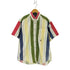 トミーヒルフィガー TOMMY HILFIGER 90s-00s マルチストライプ ボタンダウン 半そでシャツ メンズ JPN:M