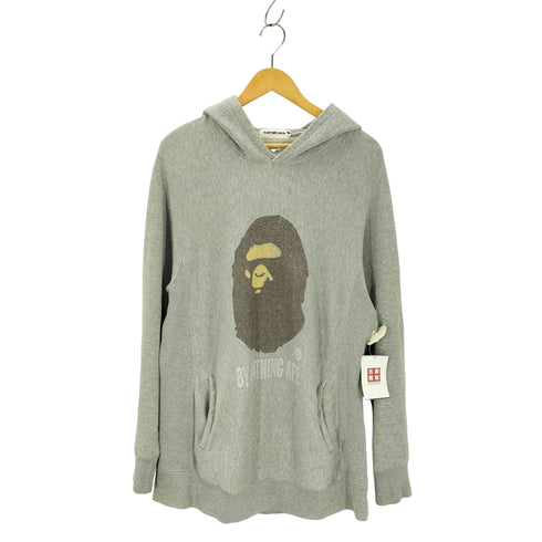 アベイシングエイプ A BATHING APE ロゴプリントプルオーバーパーカー メンズ JPN:L