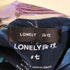 ロンリー LONELY 論理 ロゴ刺繍 バックプリント タイダイ柄 クルーネック Tシャツ メンズ
