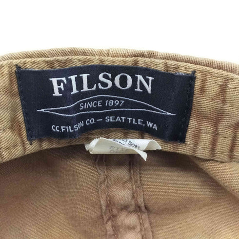 フィルソン FILSON WASHED LOW-PROFILE CAP 洗い加工 お魚刺しゅうキャップ レディース