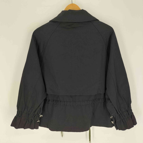 GIORGIA&JOHNS ドローコード 切替 2B ダブルブレスト クロップド ジャケット レディース