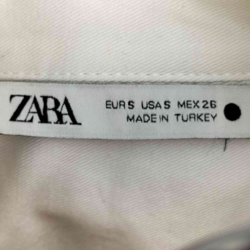 ザラ ZARA クロップドシャツジャケット レディース import:S