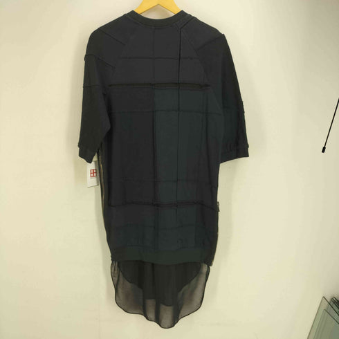 スリーワンフィリップリム 3.1 phillip lim サイドジップ シアードッキング 異素材切替 スウェット地チュニック レディース S