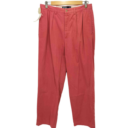 ポロバイラルフローレン Polo by RALPH LAUREN 90S ANDREW PANT イン2タック コットン ワイド チノ パンツ ポロチノ メンズ 33 × 32