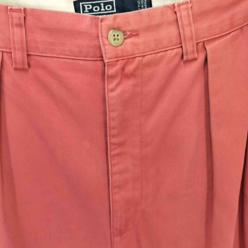 ポロバイラルフローレン Polo by RALPH LAUREN 90S ANDREW PANT イン2タック コットン ワイド チノ パンツ ポロチノ メンズ 33 × 32