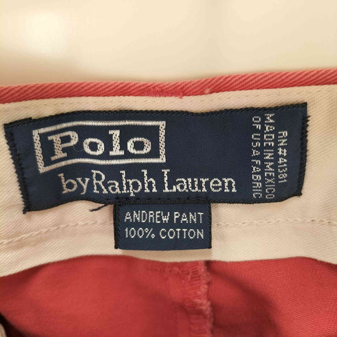 ポロバイラルフローレン Polo by RALPH LAUREN 90S ANDREW PANT イン2タック コットン ワイド チノ パンツ ポロチノ メンズ 33 × 32