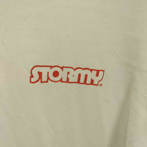 ストーミー STORMY アウトラインロゴ プリント クルーネック Tシャツ メンズ JPN:L