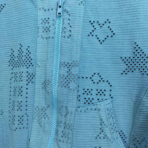 Cube-Cube センソユニコ 総柄 ダブルジップ刺繍ブルゾン レディース 38
