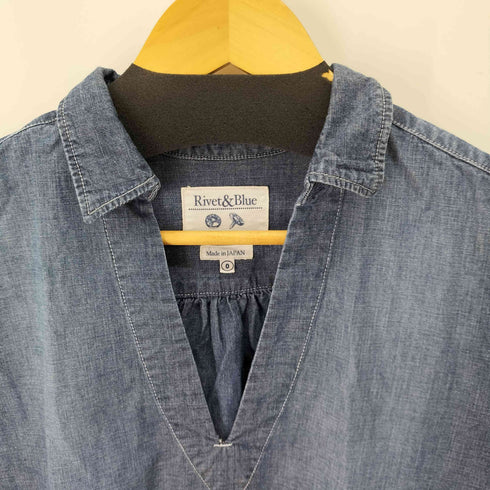 rivet & blue L/S デニムシャツワンピース レディース US:0-2