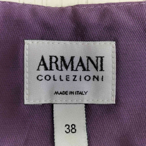 アルマーニコレツィオーニ ARMANI COLLEZIONI イタリア製 サテン タック 巻きスカート レディース 38