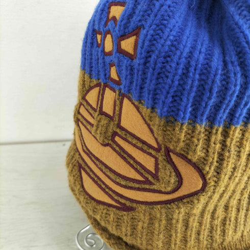 ヴィヴィアンウエストウッド Vivienne Westwood オーブ刺繍 2WAY ニット帽 レディース