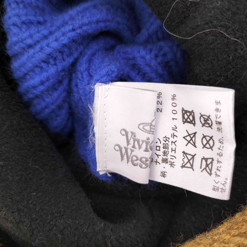 ヴィヴィアンウエストウッド Vivienne Westwood オーブ刺繍 2WAY ニット帽 レディース