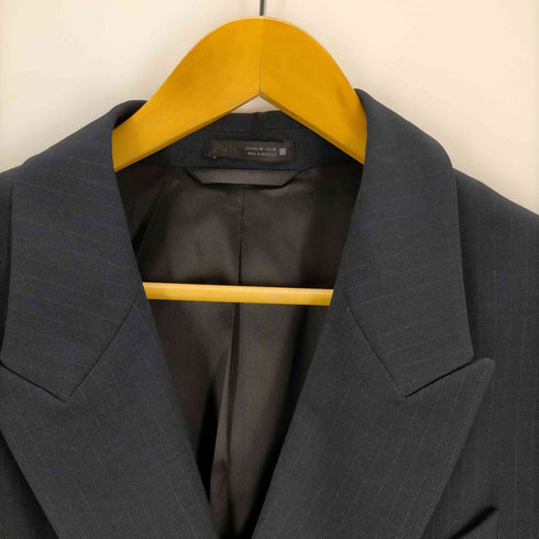ザラ ZARA ストライプ柄スーツブレザー メンズ US:38
