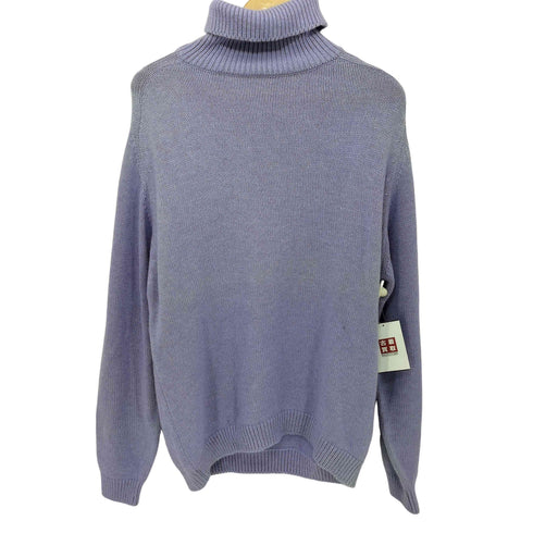 バーバリーロンドン BURBERRY LONDON カシミヤ混 タートルネックニットセーター メンズ import:L