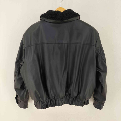 ザラ ZARA フェイクレザーオーバーサイズジャケット レディース import:S