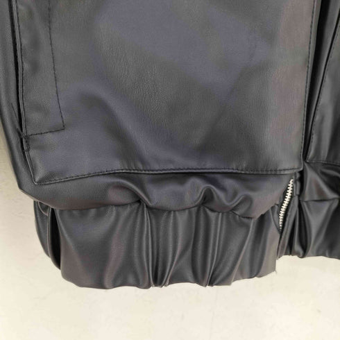 ザラ ZARA フェイクレザーオーバーサイズジャケット レディース import:S