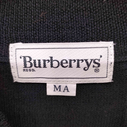 バーバリーズ BURBERRYS 刺繍ロゴ モックネックウールニット メンズ MA