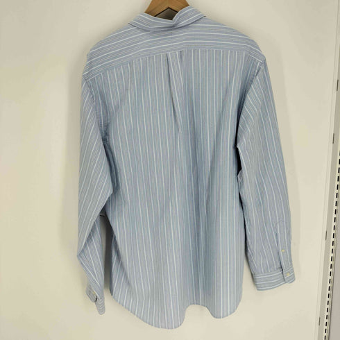 ラルフローレン RALPH LAUREN CUSTOM FIT ポニー刺繍 ストライプ コットン B.D L/S シャツ メンズ import:XXL