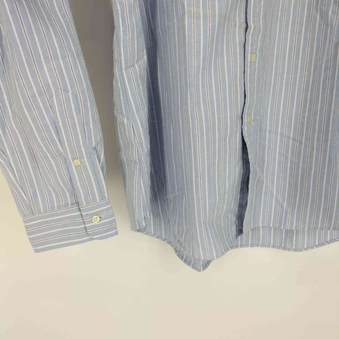 ラルフローレン RALPH LAUREN CUSTOM FIT ポニー刺繍 ストライプ コットン B.D L/S シャツ メンズ import:XXL