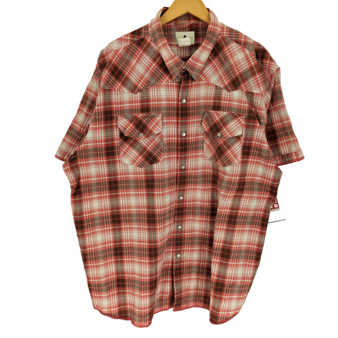 ウールリッチ WOOLRICH チェック柄 スナップボタン フラップポケット S/S シャツ メンズ 4L