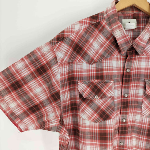 ウールリッチ WOOLRICH チェック柄 スナップボタン フラップポケット S/S シャツ メンズ 4L