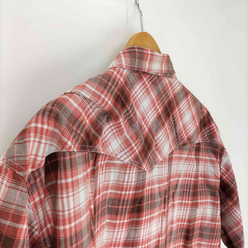 ウールリッチ WOOLRICH チェック柄 スナップボタン フラップポケット S/S シャツ メンズ 4L