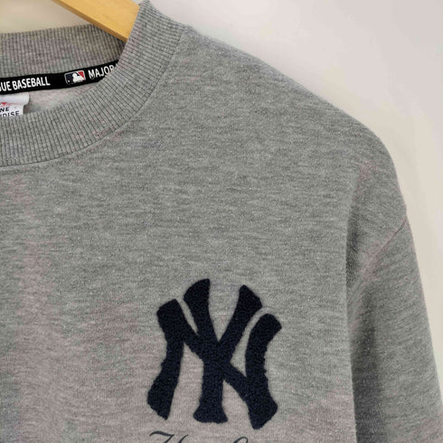エムエルビー MLB ロゴ刺繍 裏起毛 クルーネック スウェット メンズ LL
