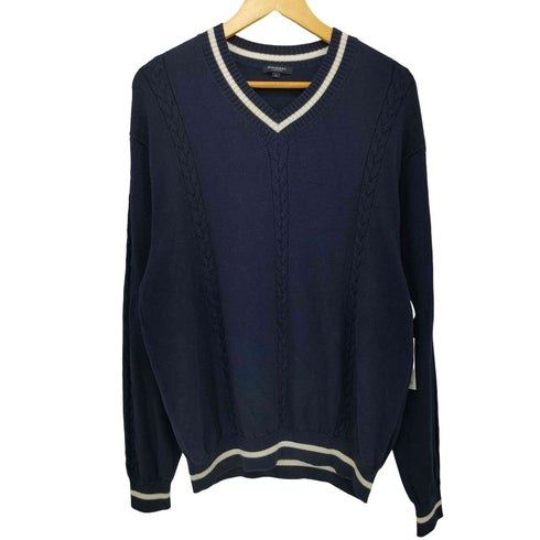 バーバリーロンドン BURBERRY LONDON カシミヤ混 タートルネックニットセーター メンズ import:L