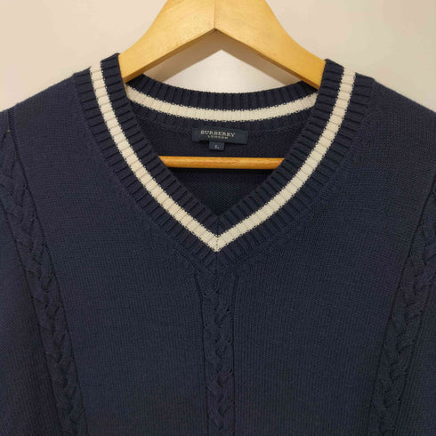 バーバリーロンドン BURBERRY LONDON カシミヤ混 タートルネックニットセーター メンズ import:L