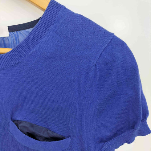 サカイラック sacai luck バックシフォン切替ニット レースレイヤード レディース JPN:1