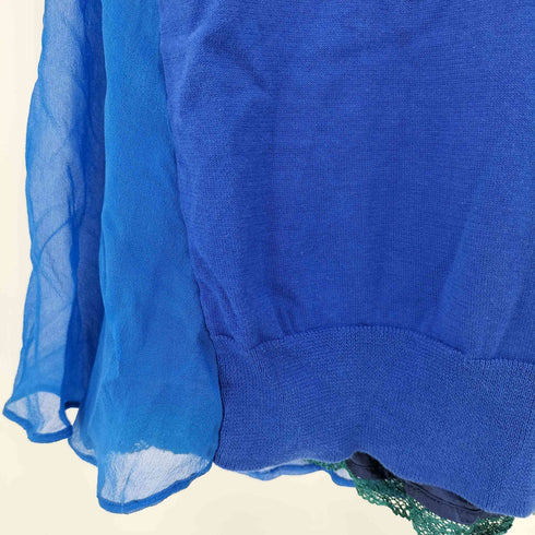 サカイラック sacai luck バックシフォン切替ニット レースレイヤード レディース JPN:1