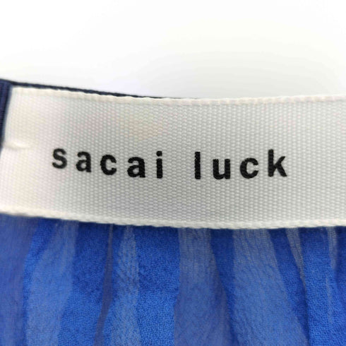 サカイラック sacai luck バックシフォン切替ニット レースレイヤード レディース JPN:1
