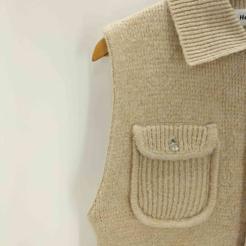 ヘリンドットサイ HeRIN.CYE Knit compact vest レディース FREE