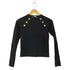 ザラ ZARA 金ボタン リブニットプルオーバー レディース import:M