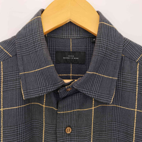 レセンシーオブマインアバハウス RECENCY OF MINE ABAHOUSE 千鳥ベースモールウィンドペンシャツ メンズ JPN:48