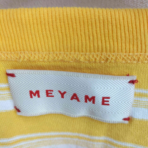 メヤメ MEYAME RANDAM BORDER SLEEVELESS MINT ランダムボーダー スリーブレス ノースリーブ レディース FREE