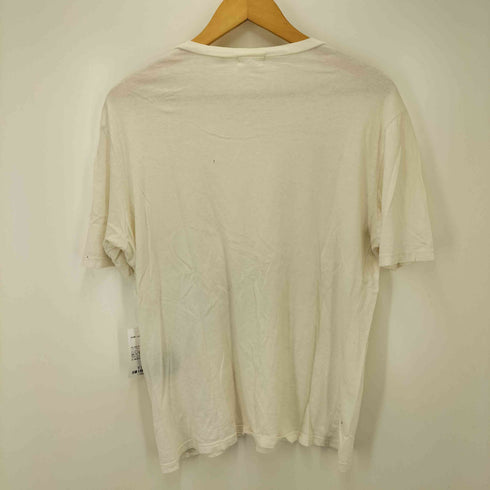 ヘルムートラング HELMUT LANG 90S 99SS 本人期 イタリア製 グラフィック プリント ペンキ クルーネック Tシャツ メンズ import:M