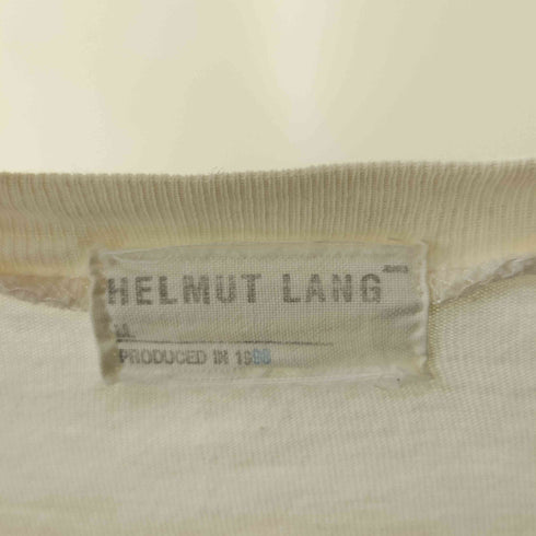 ヘルムートラング HELMUT LANG 90S 99SS 本人期 イタリア製 グラフィック プリント ペンキ クルーネック Tシャツ メンズ import:M