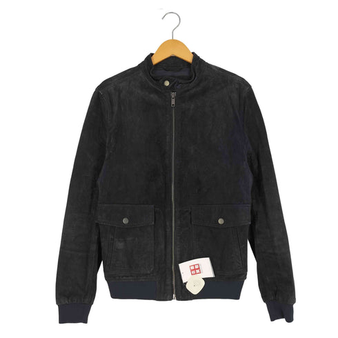 ザラマン ZARA MAN ピッグレザー スウェード スタンドカラー ジャケット メンズ import:M
