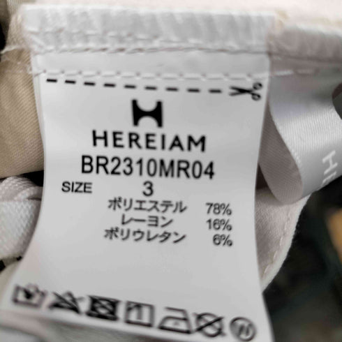 HEREIAM 撥水/ストレッチタスランワークパンツ レディース JPN:3